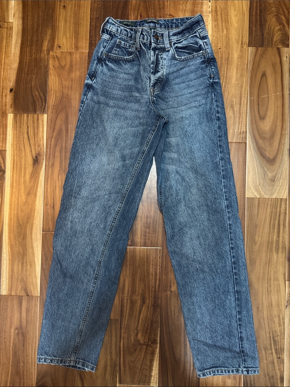 wild fable Dark Blue High-Rise Straight Jeans